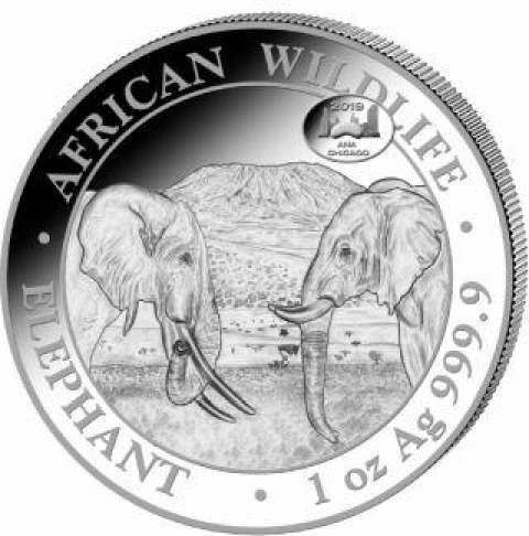 100 Schilling Somalia 2019 - Elefant/ANA