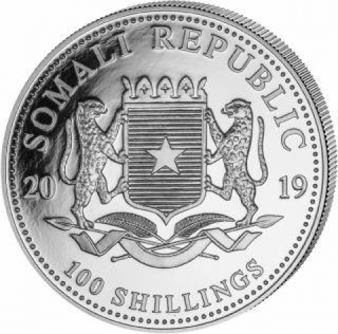 100 Schilling Somalia 2019 - Elefant/ANA