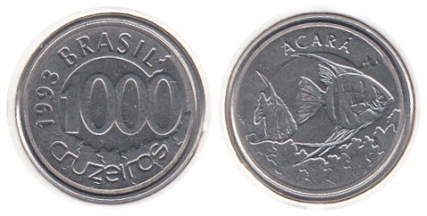 1000 Cruzeiros Brasilien 1993