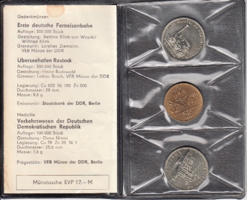 2 x 5 Mark DDR 1988 - Verkehrswesen