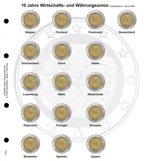 Vordruckblatt für 2 Euro-Gedenkmünzen, Blatt 5