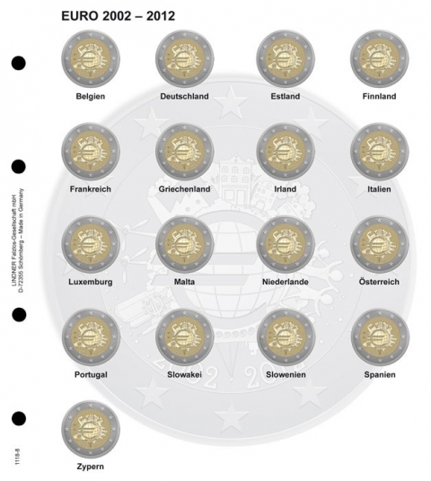 Vordruckblatt für 2 Euro-Gedenkmünzen, Blatt 8