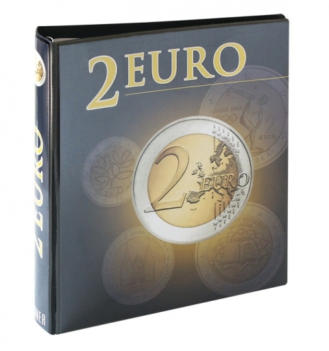 Set Vordruckalbum mit Vordruckblättern für 2 EURO-Gedenkmünzen, Band 1