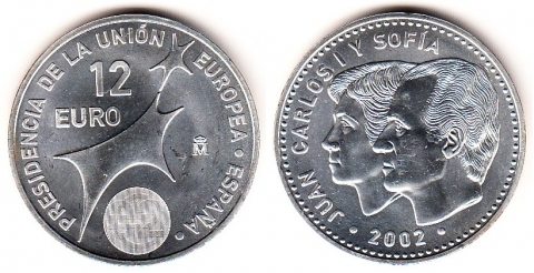 12 Euro Spanien 2002