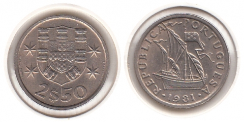 2,5 Escudos Portugal 1981