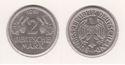 2 DM Ähren 1951G