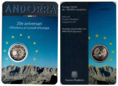 2 Euro Andorra 2014