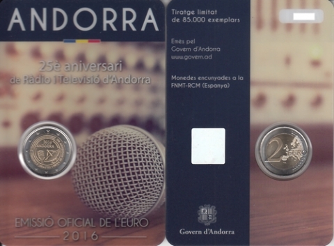 2 Euro Andorra 2016