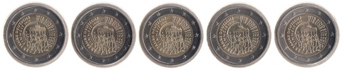 2 Euro BRD 2015, A-J