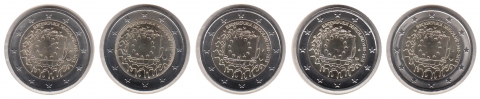 2 Euro BRD 2015, A-J