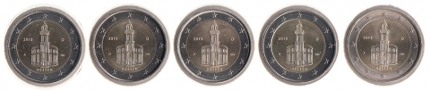 2 Euro BRD 2015, A-J