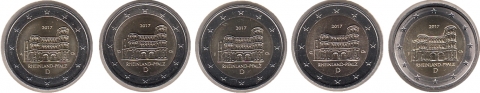 2 Euro BRD 2017, A-J