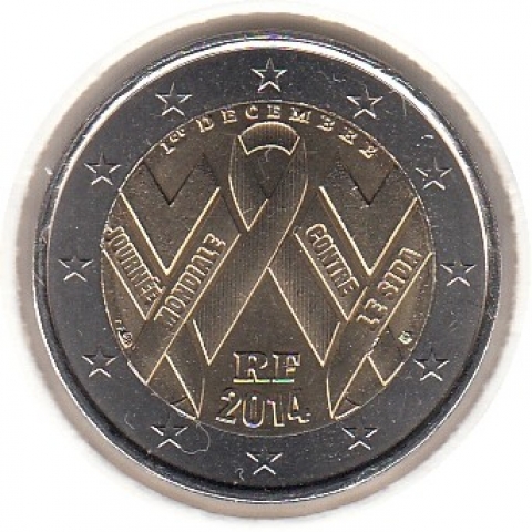 2 Euro Frankreich 2014