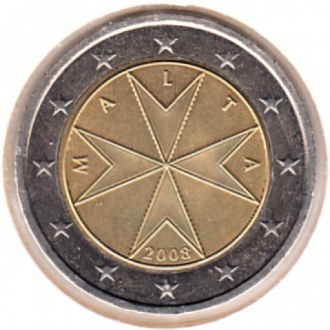 2 Euro Kursmünze Malta 2008