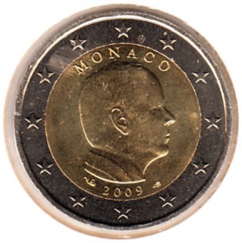 2 Euro Kursmünze Monaco 2009