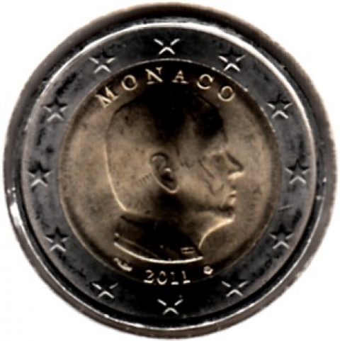 2 Euro Kursmünze Monaco 2011