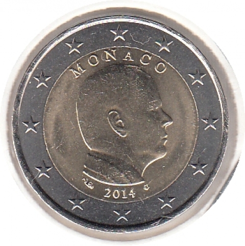 2 Euro Kursmünze Monaco 2014