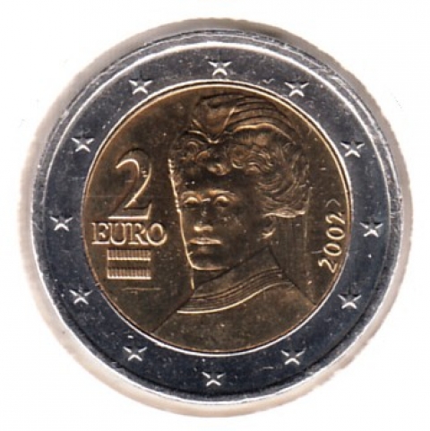 2 Euro Kursmünze Österreich 2002