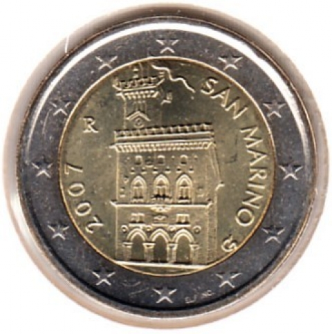 2 Euro Kursmünze San Marino 2007