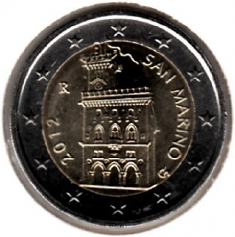 2 Euro Kursmünze San Marino 2012