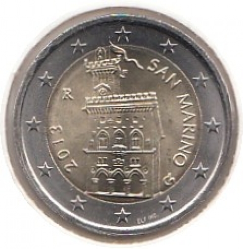 2 Euro Kursmünze San Marino 2013