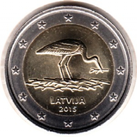 2 Euro Lettland 2015