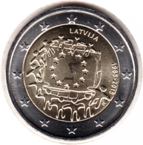 2 Euro Lettland 2015