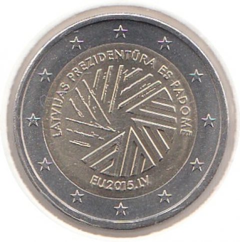 2 Euro Lettland 2015