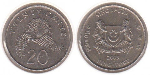 20 Cents Singapur 2009