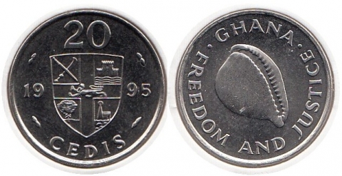 20 Cedis Ghana 1995