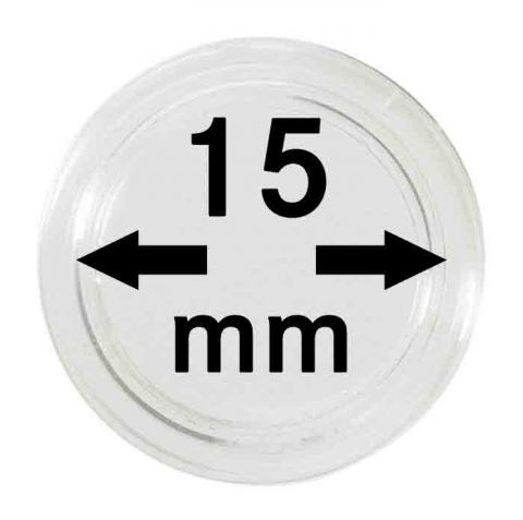 Lindner Münzenkapseln, 15 mm