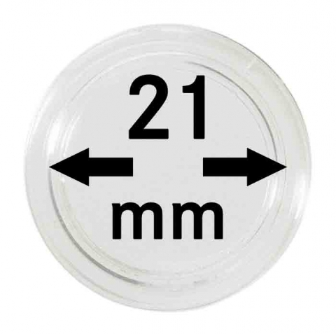 Lindner Münzenkapseln, 21 mm