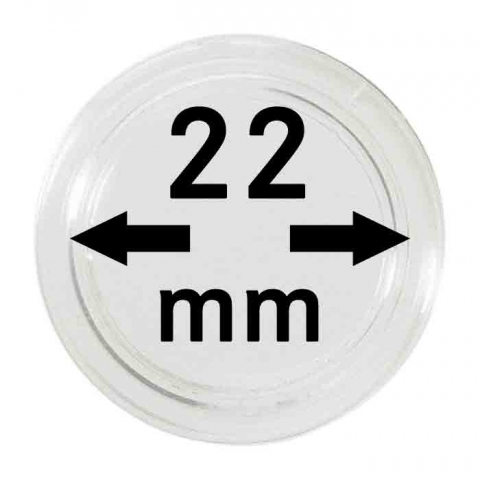 Lindner Münzenkapseln, 22 mm