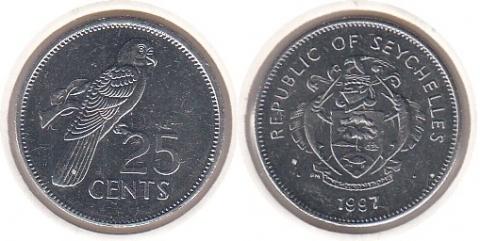 25 Cents Seychellen 1997