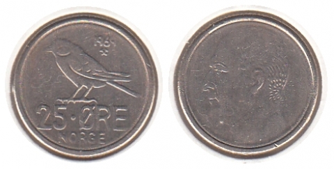 25 Öre Norwegen 1969