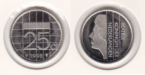 25 Cent Niederlande 1998