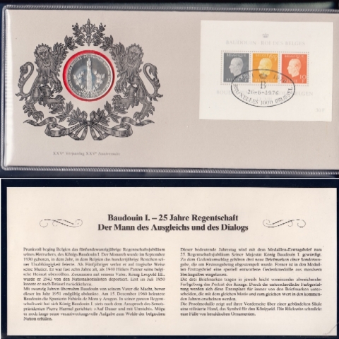 Regierungsjubiläum Baudouin Gedenkausgabe 1976