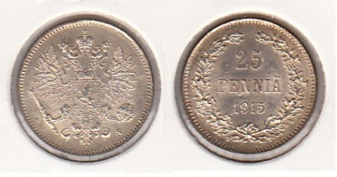 25 Penniä Finnland 1915