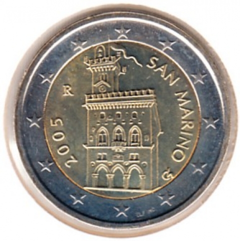 2 Euro Kursmünze San Marino 2005