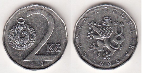 2 Korun Tschechien 1995