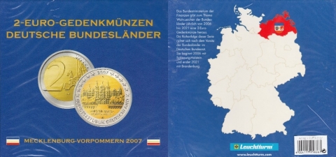 Album für 2 Euromünzen BRD 2007