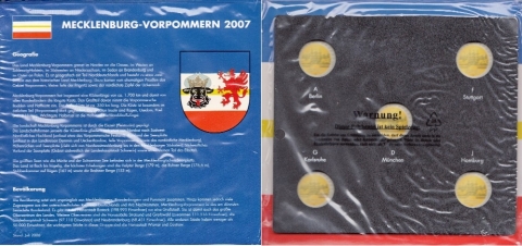 Album für 2 Euromünzen BRD 2007