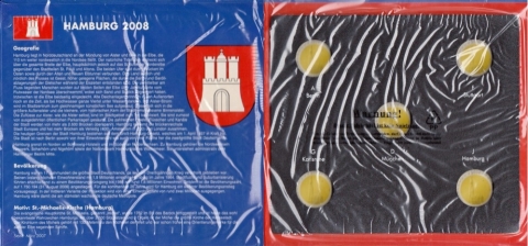 Album für 2 Euromünzen BRD 2008