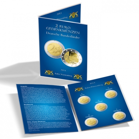 Münzkarte für 2 Euro-Münzen Baden-Württemberg, Ausgabe 2013