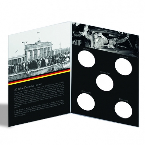 Münzkarte für 2 Euro-Münzen Deutsche Einheit, Ausgabe 2015