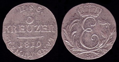 3 Kreuzer Sachsen-Coburg-Saalfeld 1819