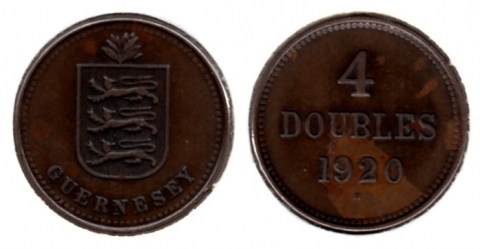 4 Doubles Guernsey 1920H