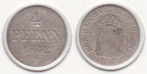 4 Pfennig Hannover 1842