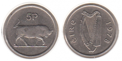 5 Pence Irland 1978