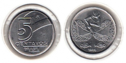 5 Centavos Brasilien 1989
